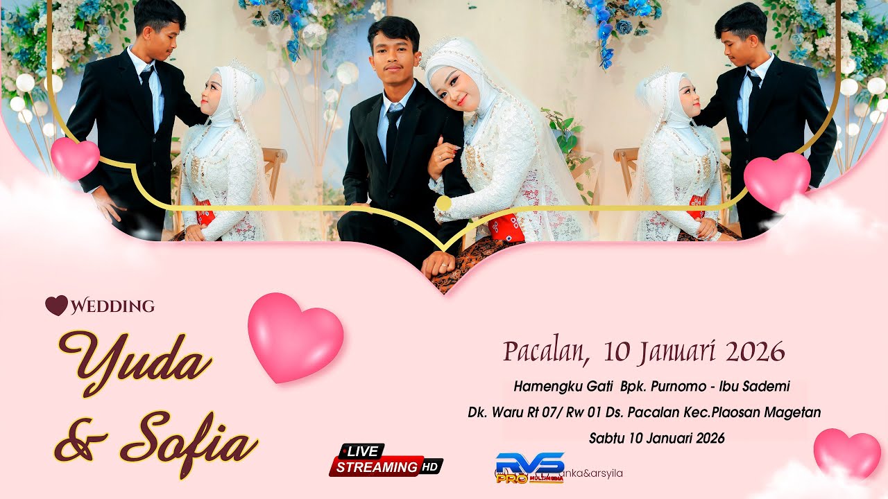 live..** pernikahan yuda & sofia ** waru pacalan 10 januari 2026