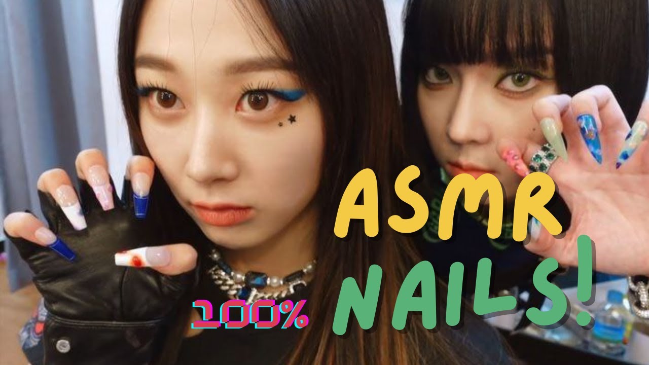 ✨ ASMR Kpop idol| nails acrylic 💅