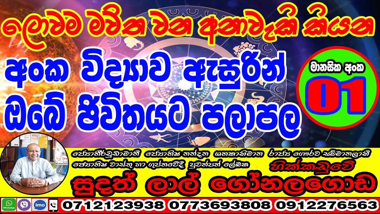 ඔබගේ මානසික, නාම, දෛව අංක වලින් කියවෙන පුදුම රහස් | Secrets read by mental, names, destiny numbers