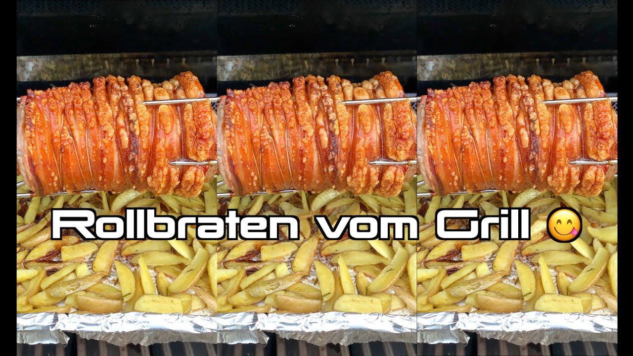 Den perfekten Rollbraten grillen - saftig und kross - Rotisserie  Napoleon Prestige Pro 825