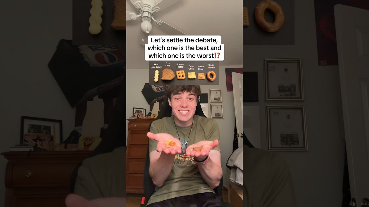 Which Chex Mix piece is the best and worst⁉️