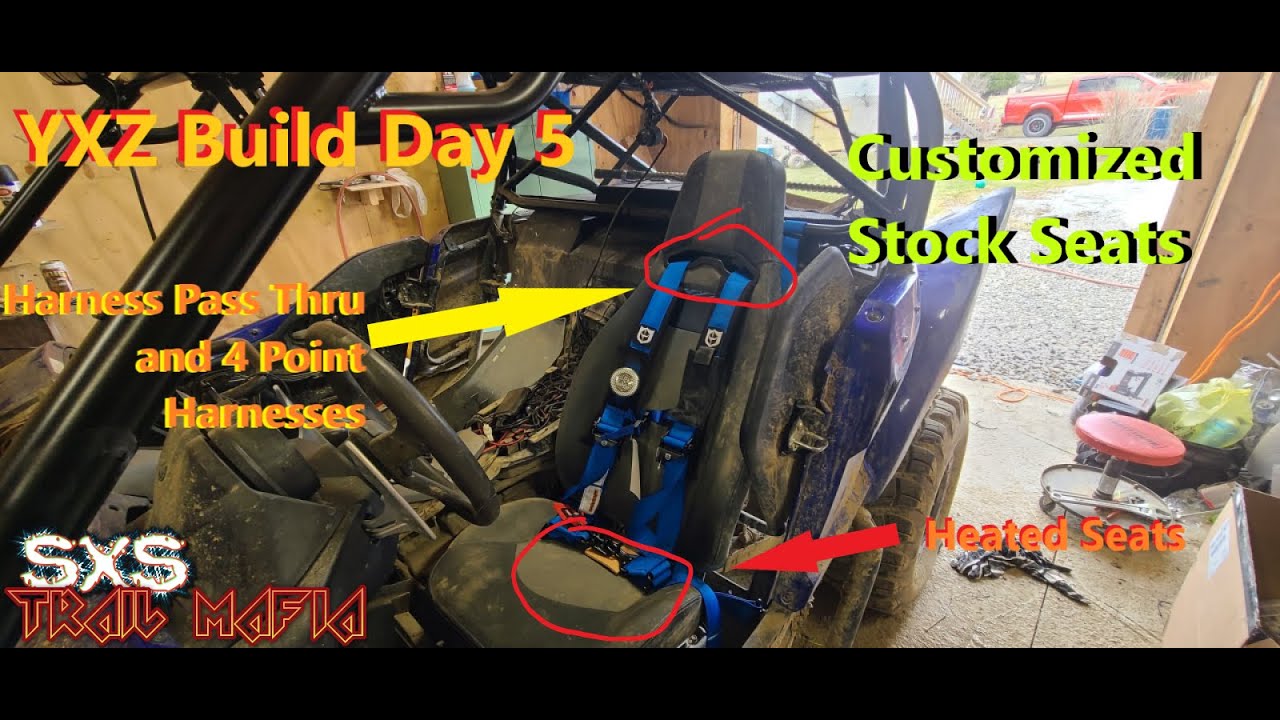 YXZ Build Day 5 Customized Seats