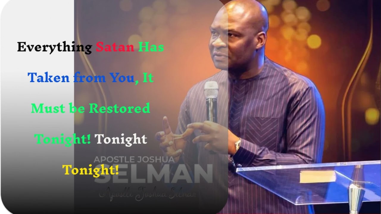 Father, Hear My Cry Tonight: A Call for Intervention- By Apostle Joshua Selman #apostlejoshuaselman