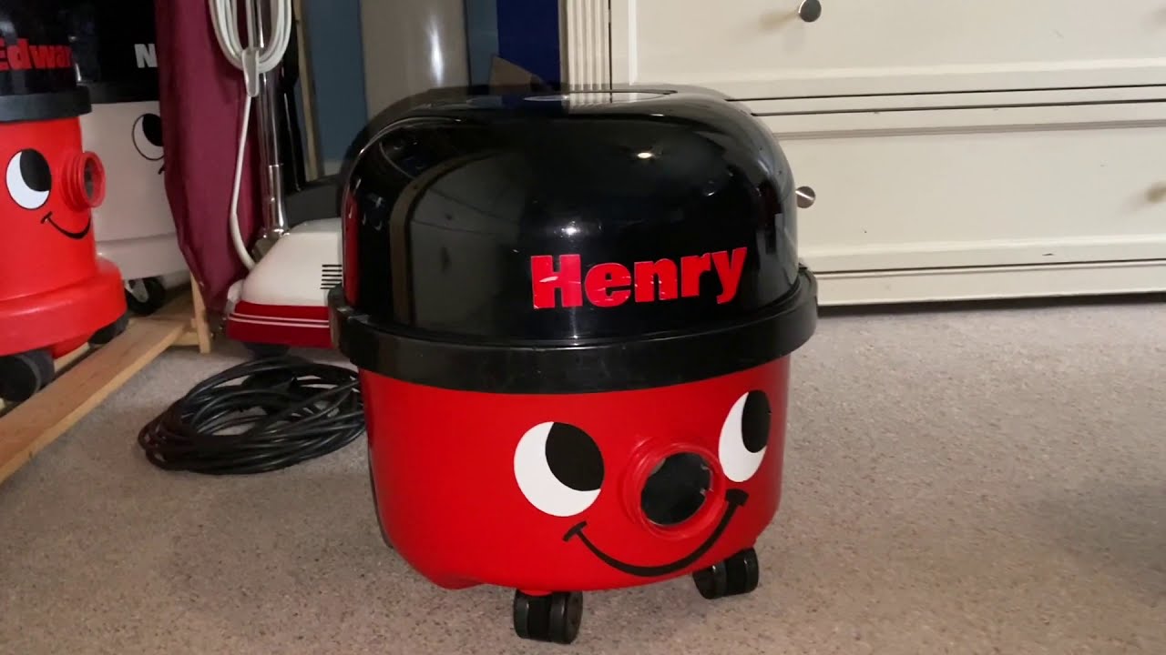 Vintage 1984 Numatic henry hvc200 vacuum cleaner after refurb + demo