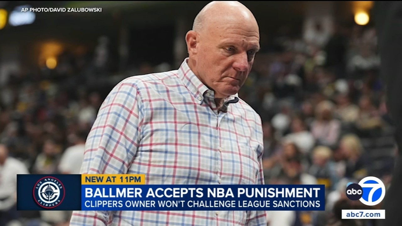LA Clippers owner Steve Ballmer to accept NBA's punishment, says he has 'sincere regrets'