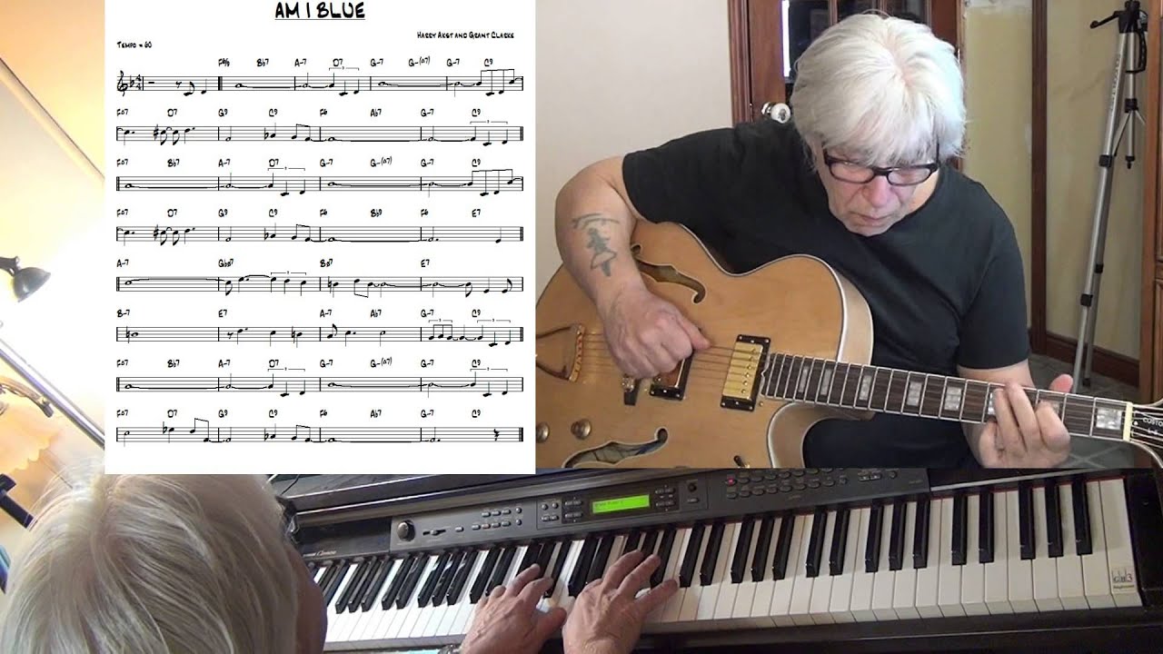 Am I Blue - Jazz guitar & piano cover ( Harry Akst )  Yvan Jacques