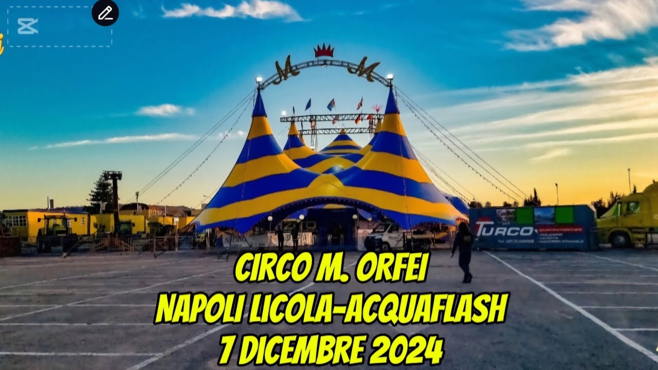 Circo 🎪 M. ORFEI a NAPOLI Licola-Acquaflash, 7 dicembre 2024