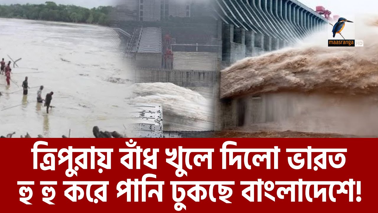 ত্রিপুরায় বাঁধ খুলে দিলো ভারত, চরম বন্যা পরিস্থিতিতে বাংলাদেশ | Maasranga News
