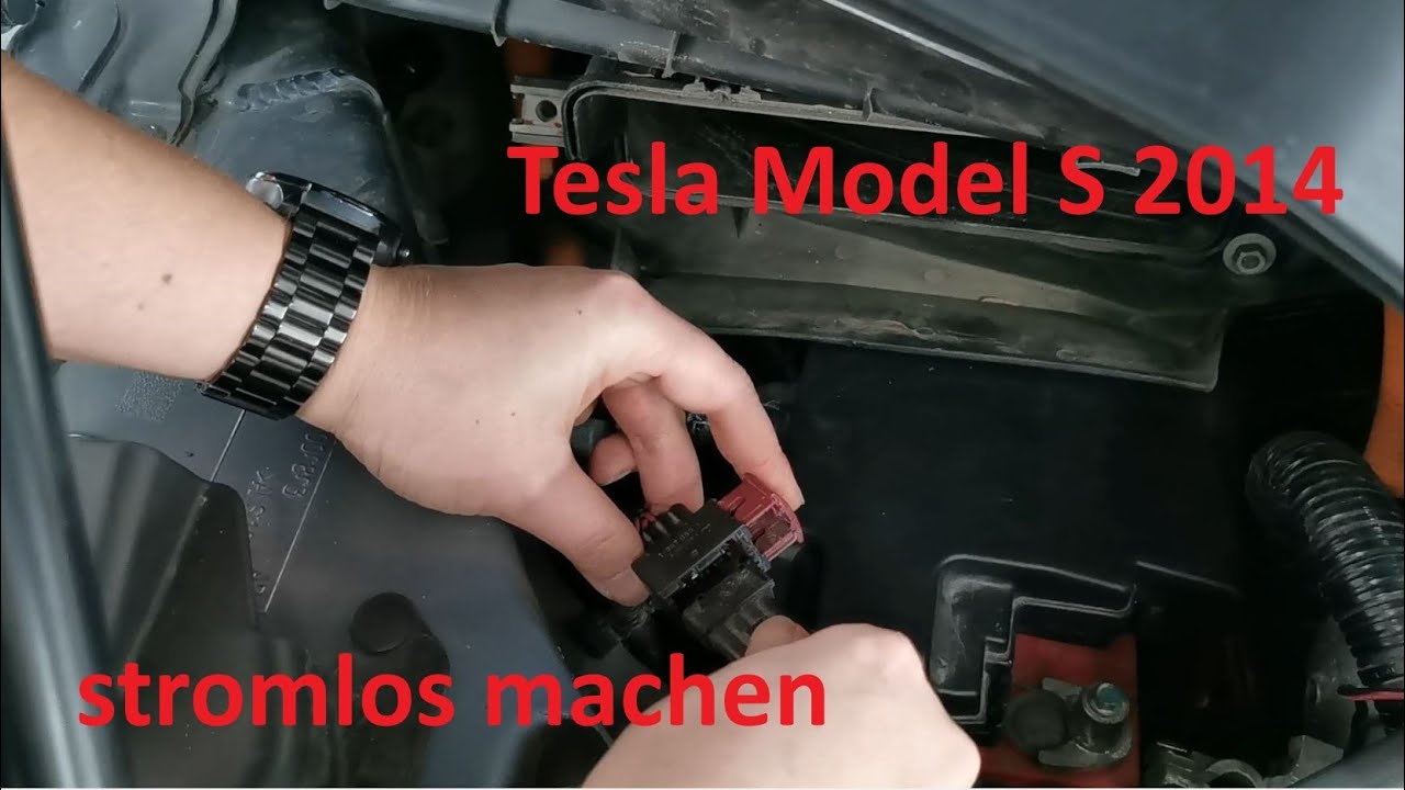 So gehts: Stromlos machen eines Tesla Model S aus 2014