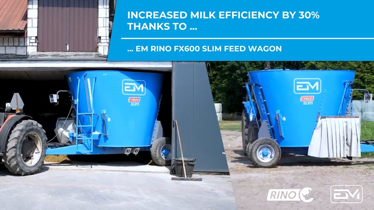 Increased milk efficiency by 30% with EM RINO FX600 SLIM | Short video report | EM VIDEO