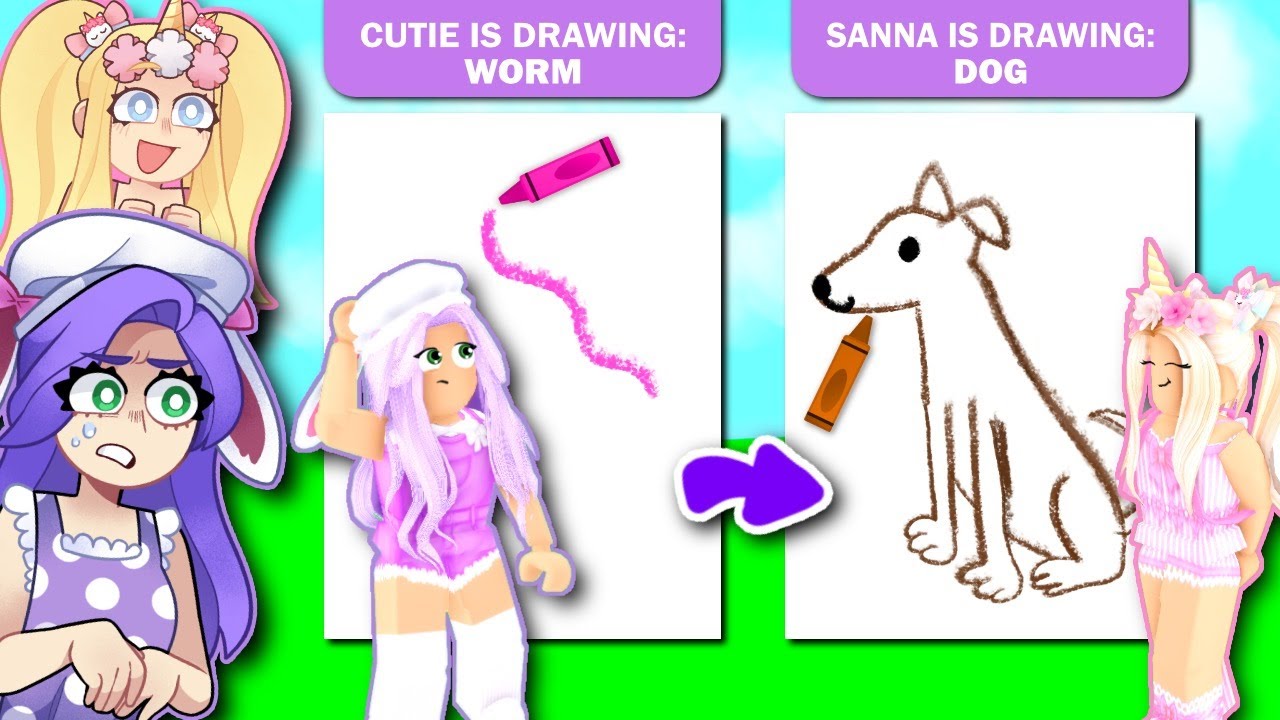 IAMSANNA против Cutie в DRAW IT! (Roblox)