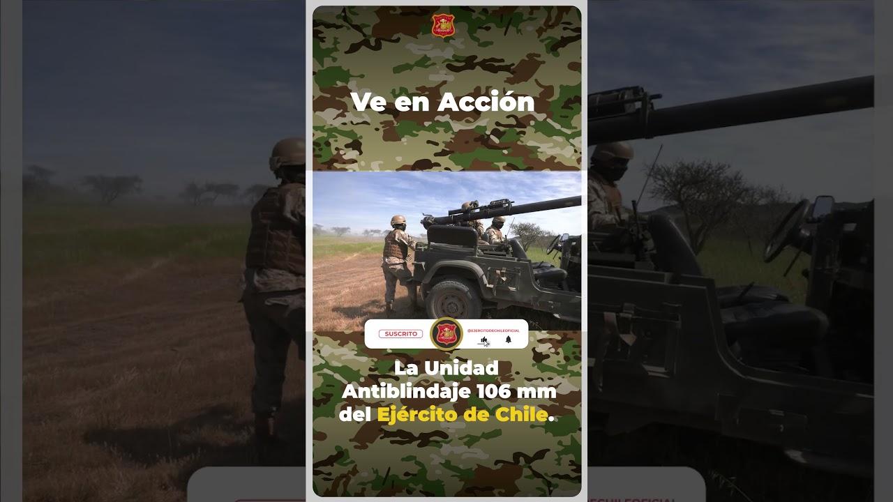 Unidad de Antiblindaje 106 mm #ej&eacute;rcitodechile #militar #defensanacional