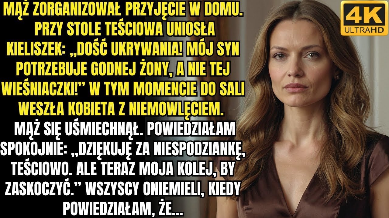 Mój mąż zorganizował wakacje w domu i zaprosił całą swoją rodzinę  Przy stole teściowa uniosła