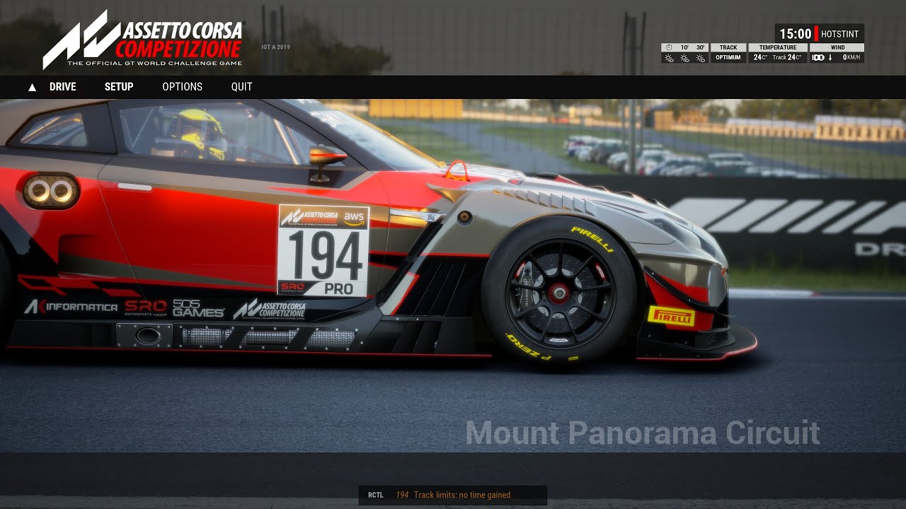 Assetto Corsa Competizione: RACE SETUP 2020 Nissan GTR GT3@ Mount Panorama/ W SETUP & LINK