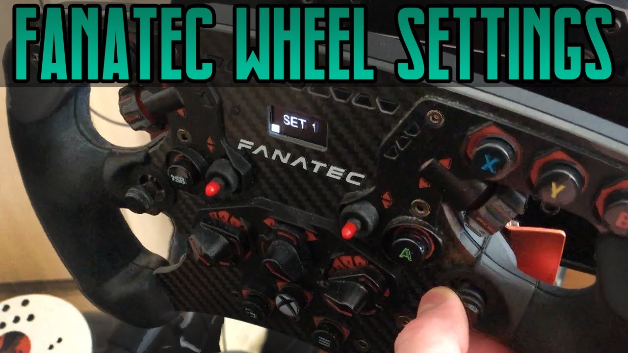 iRacing: FANATEC Clubsport Wheel Settings (and tuning menu explained)