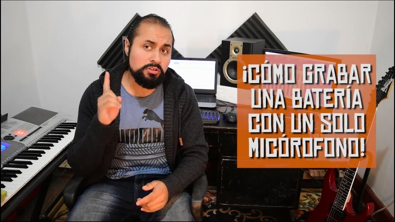 ¡Cómo grabar una batería con un solo micrófono y sonar bien!