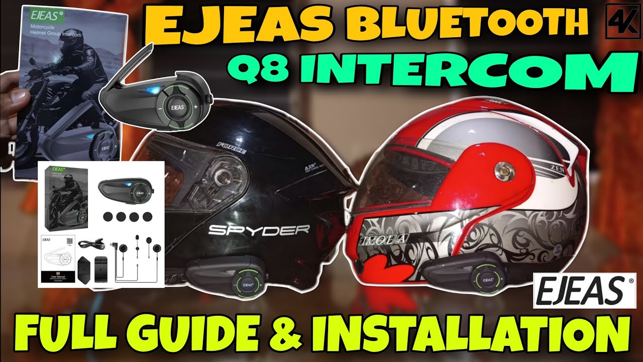 UNBOXING EJEAS Q8 INTERCOM w/ DROP TEST & WATERPROOF TEST | FULL GUIDE PAIRING #ejeasq8intercom