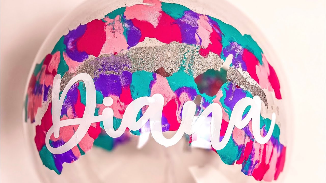 Cómo poner pintura y Glitter a un Globo Burbuja