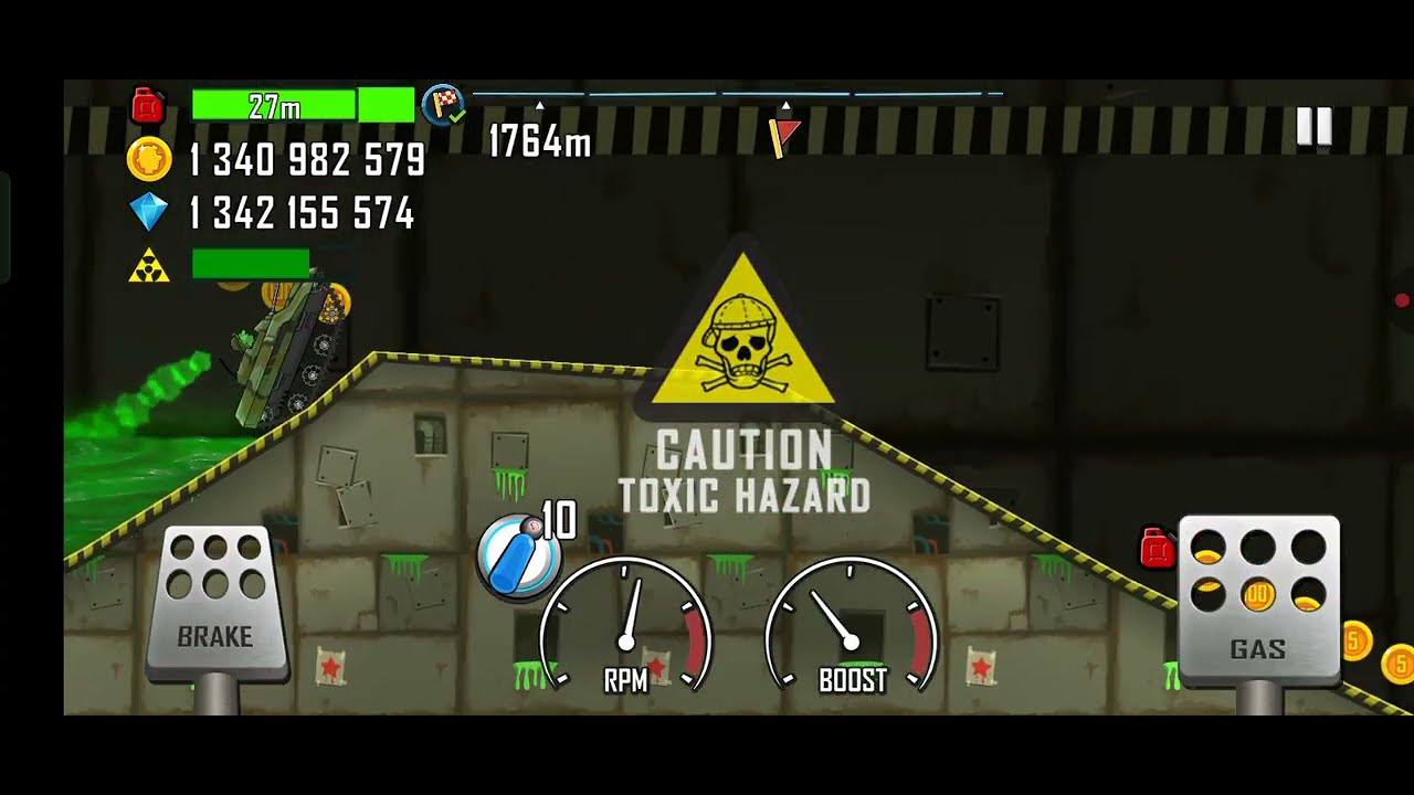 NUCLEAR PLANET UNLOCK IN HILL CLIMB RACING WITH ARMY TANK 
