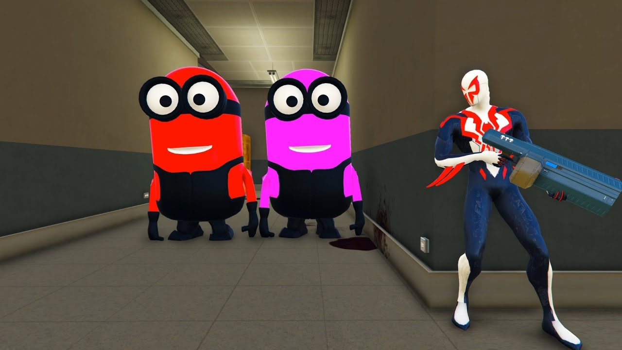 Minions Attack Los Santos 😱 Spider-Man Saves the City | GTA 5