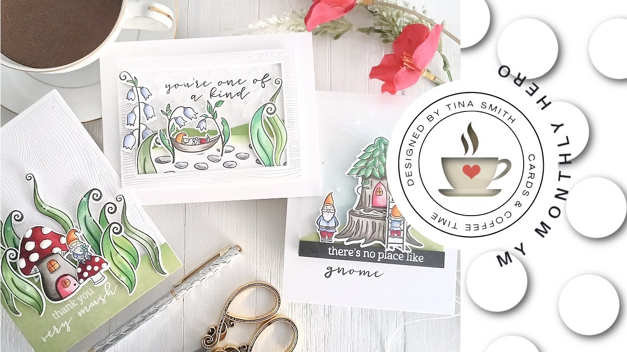 Hero Arts | My Monthly Hero Kit | JULY 2021 | DIY Cards by Tina Smith