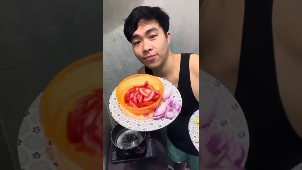 Buhay ofw in Middle East,Nagluto ako simpleng ulam na gulay.