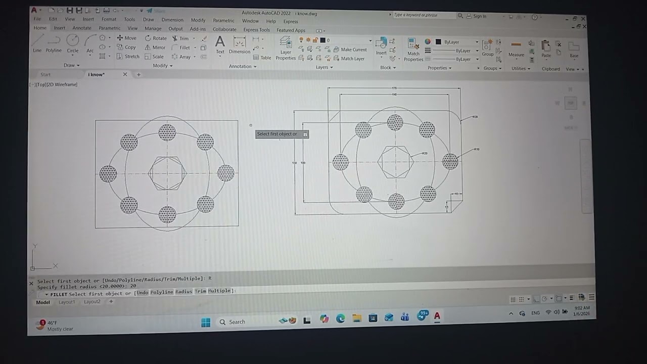 Autocad 2D part ten
