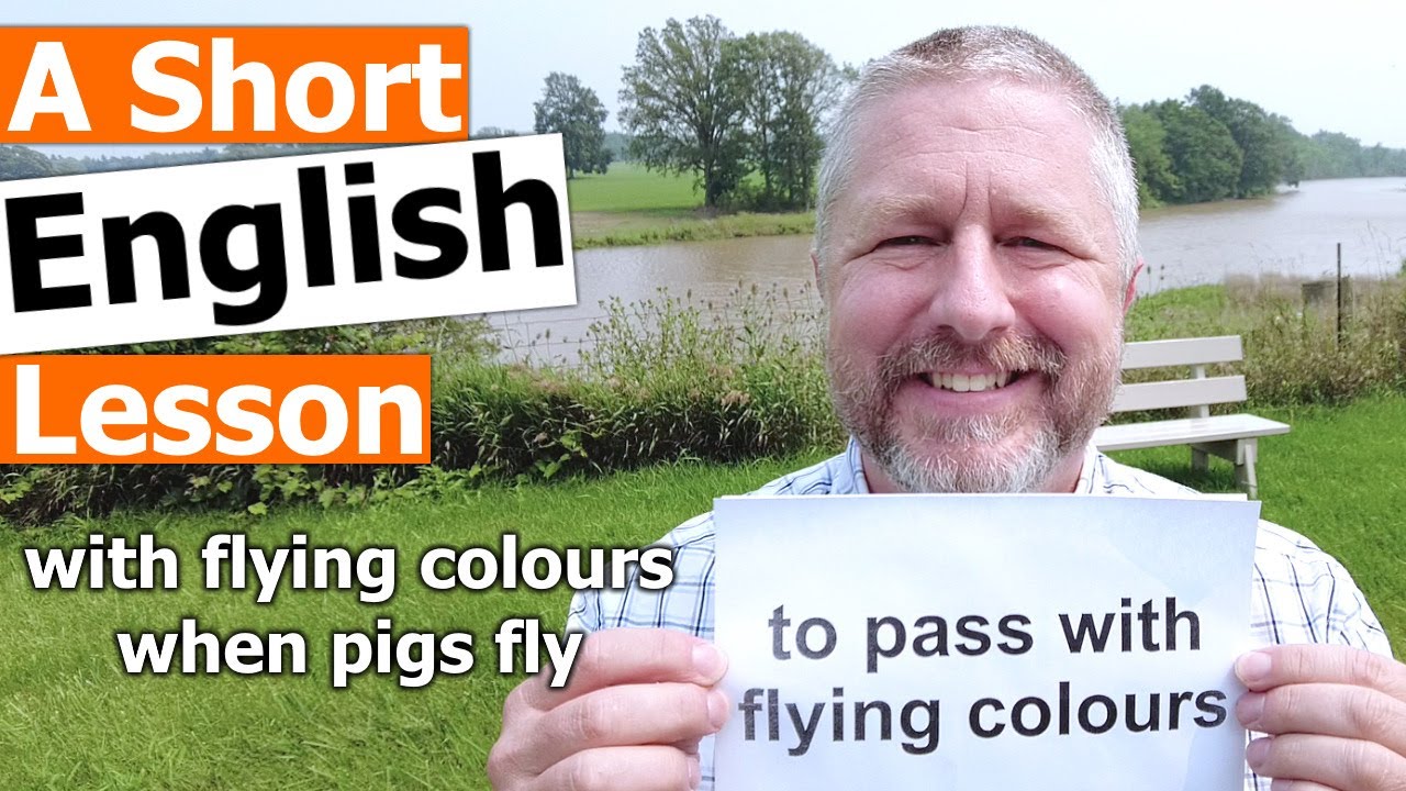 Learn the English Phrases WITH FLYING COLOURS and WHEN PIGS FLY!