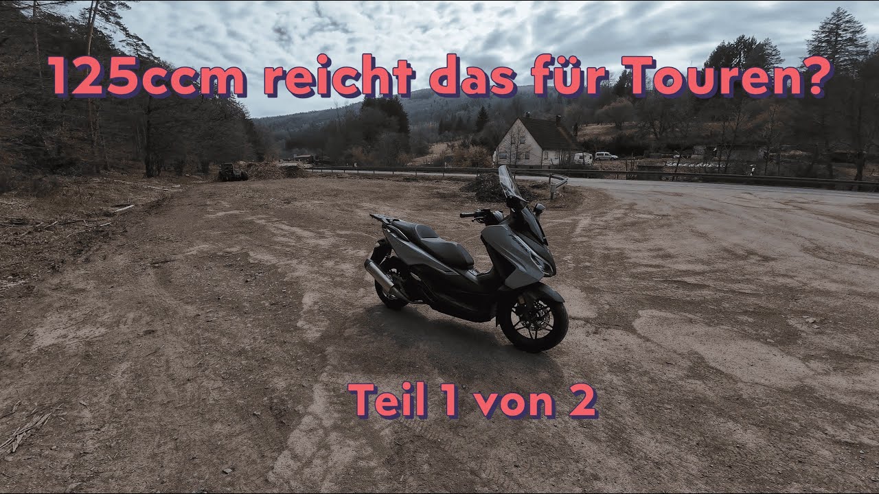 Mit 125ccm Touren in den Bergen und Autobahn, geht das? Teil 1/2 Kreuzberg Auffahrt HONDA FORZA 125