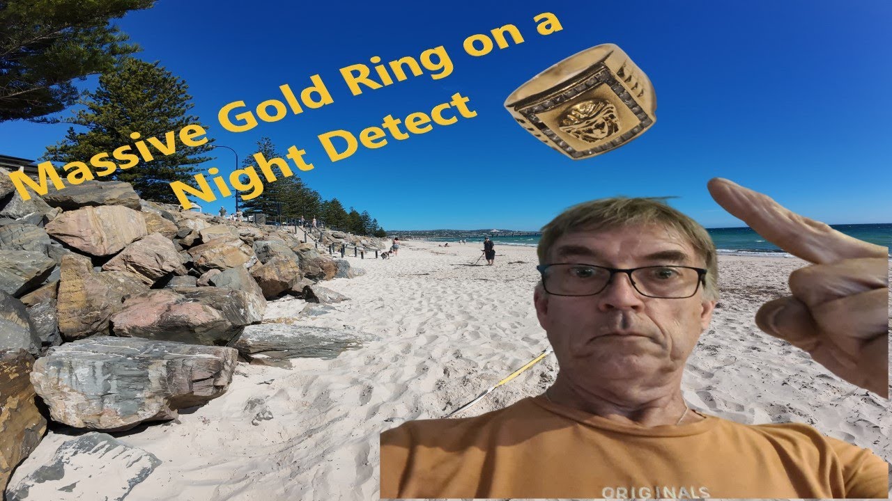 Metal Detecting Beach at Night at Adelaide Beach