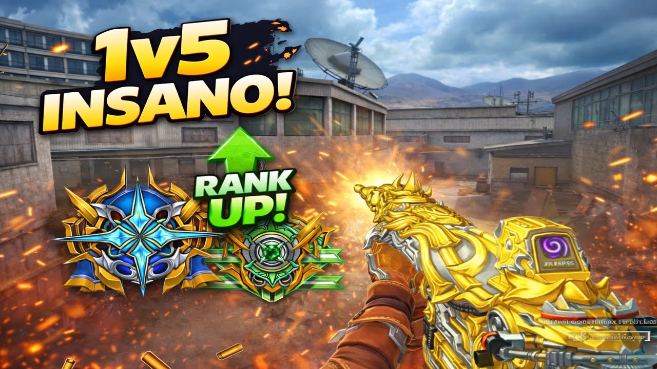 GANHEI um 1v5 IMPOSSÍVEL! Ninguém Esperava Isso 😱🔥