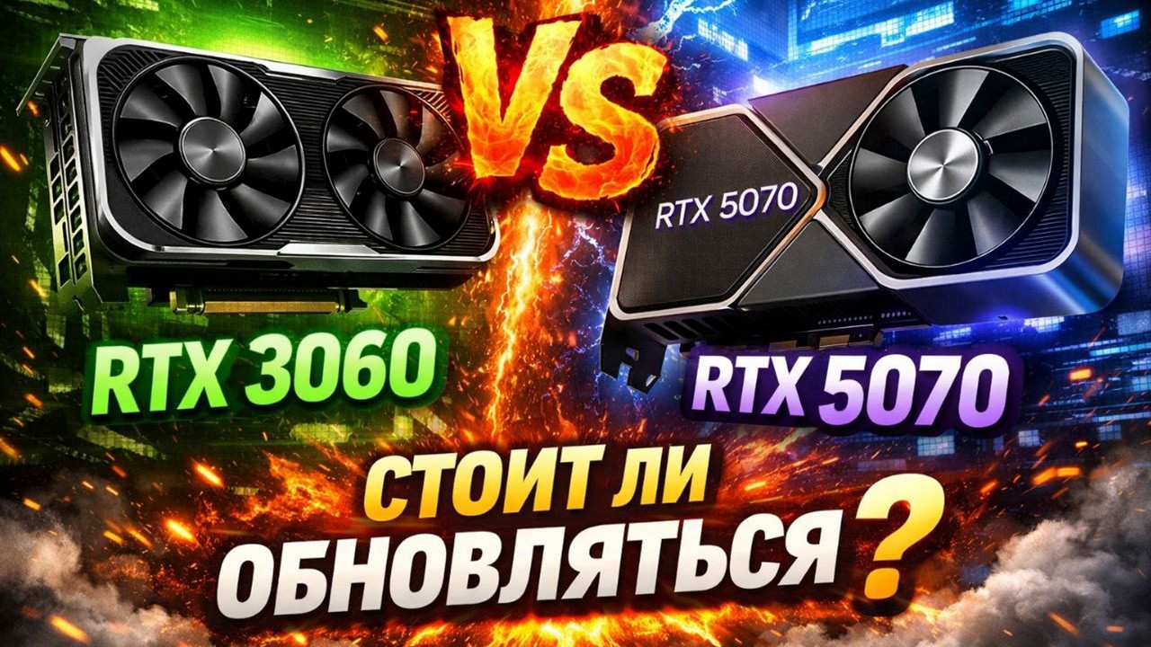Стоит ли обновляться? RTX3060 против RTX5070 с i7-10700