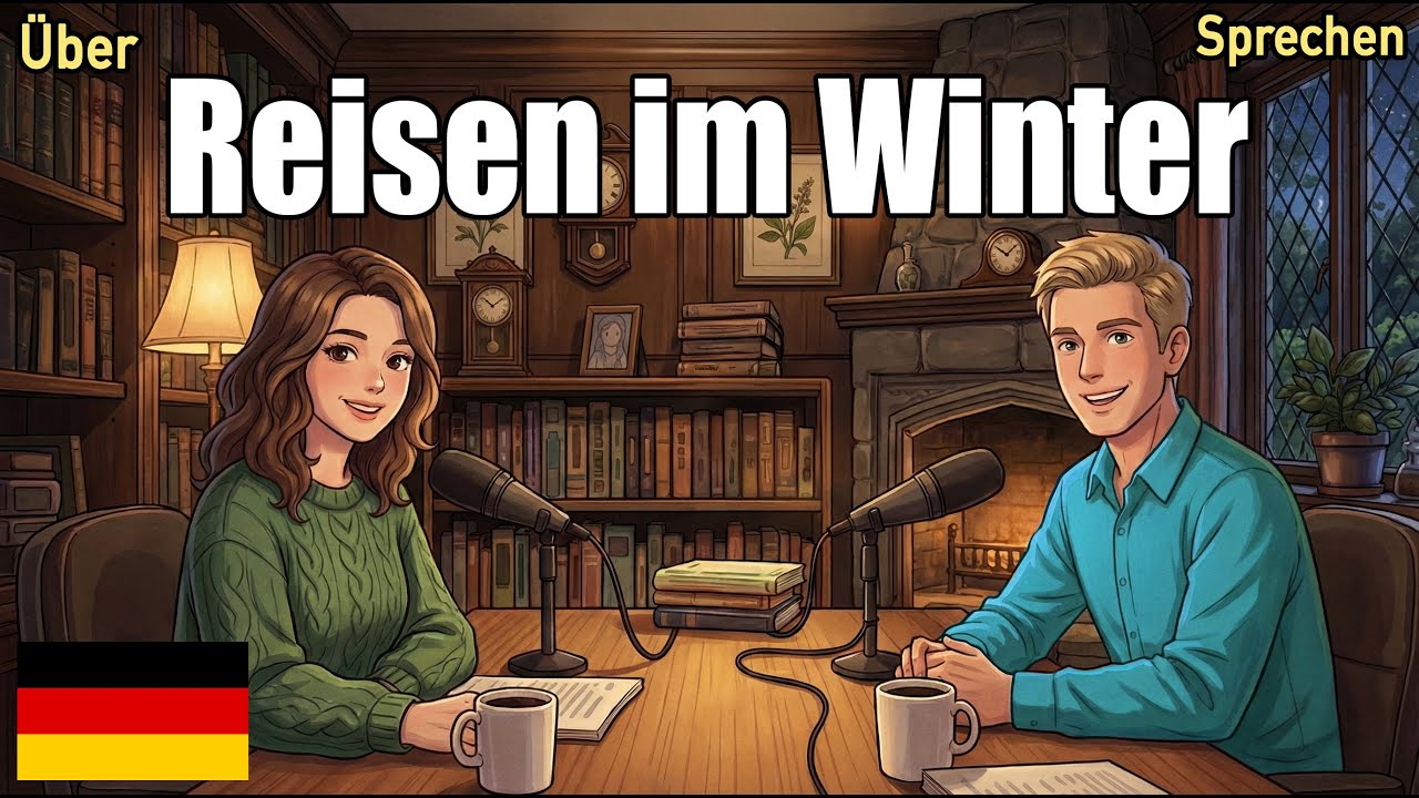 Wie man im Winter über Reisen auf Deutsch spricht | Deutsch lernen | Deutsch-Konversationsübung
