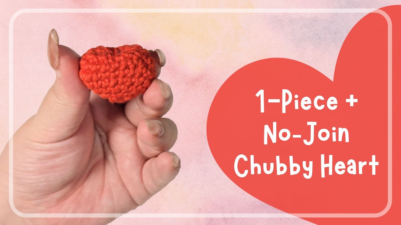 Вязаное крючком объемное сердечко из одной детали ❤️ Урок по вязанию амигуруми без соединений для...