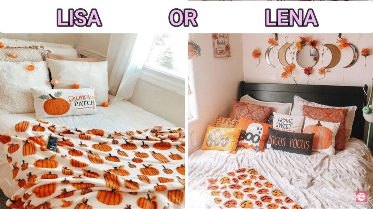 LISA OR LENA 💕 YOUR CHOICE 💗 HALLOWEEN 🎃 DECOR 👻 STUFF 🦇 MAKEUP 🕸 OUTFITS 🖤