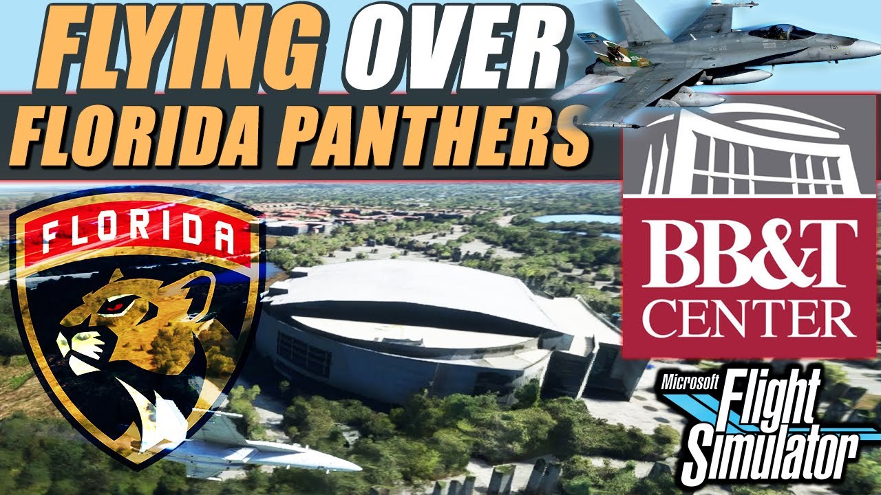 Flying Over Florida Panthers BB&T Center in Flight Sim