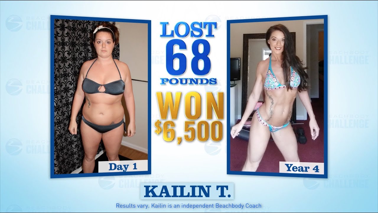 Beachbody Results: Kailin Shed 68 Pounds and Won $6,500!