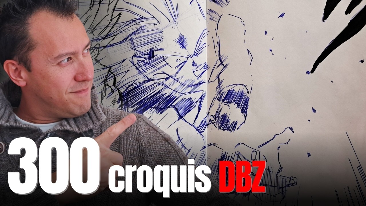 300 croquis DBZ : le déclic… c’est d’arrêter la copie.