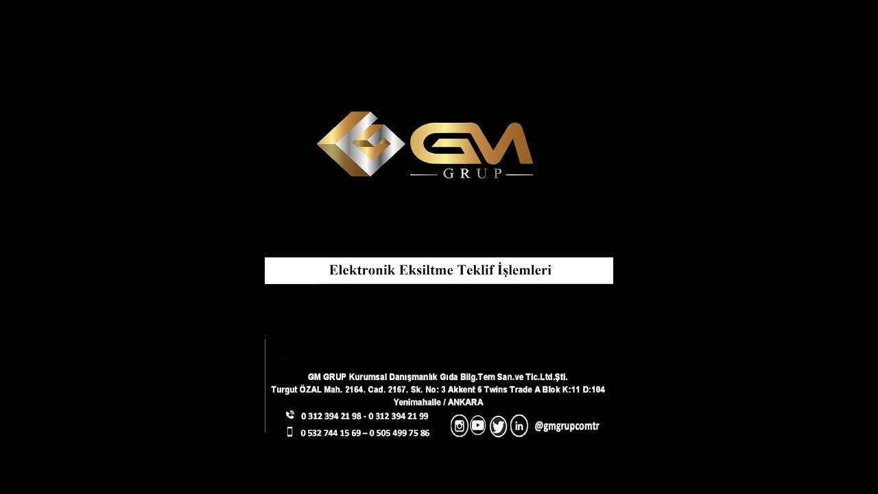 Elektronik Eksiltme Teklif İşlemleri