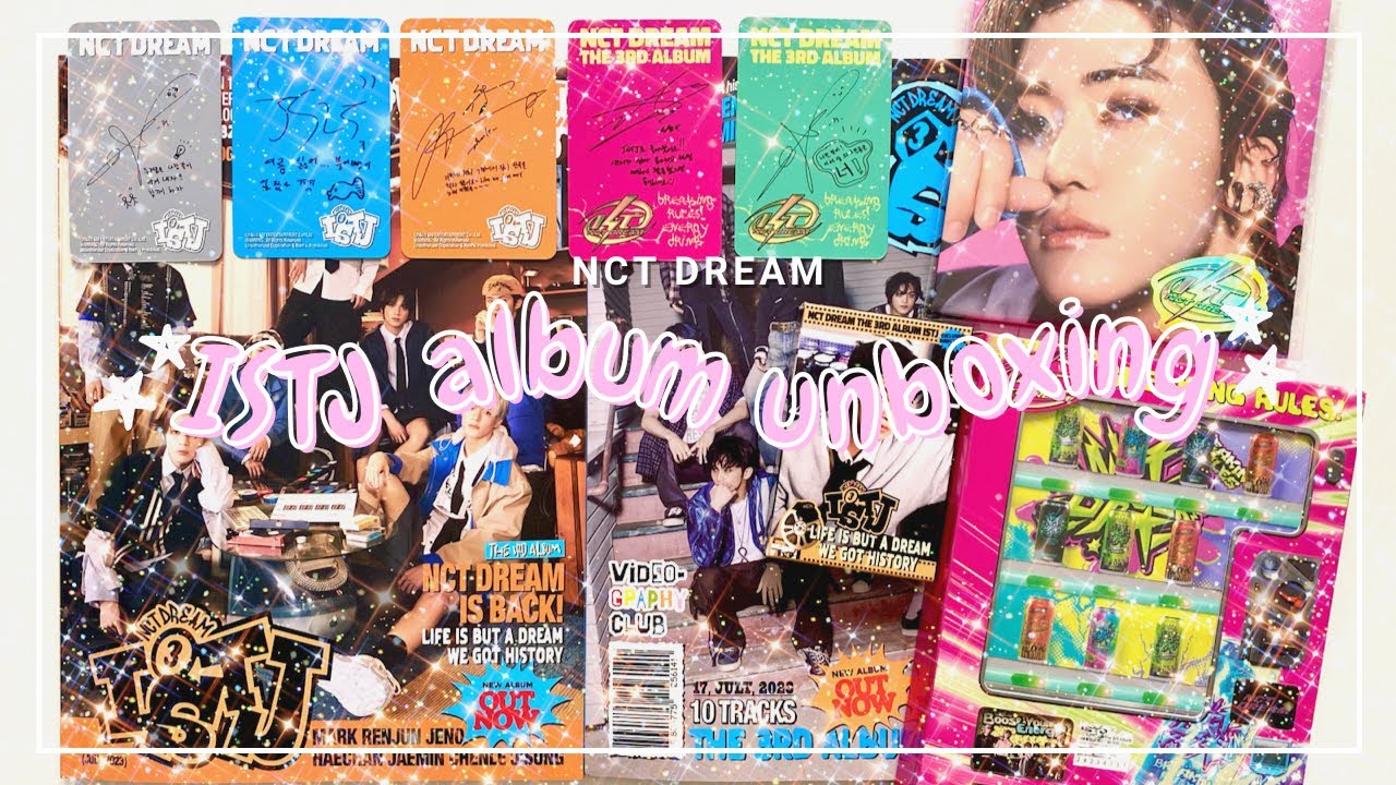 ✧unboxing NCT Dream ISTJ || photobooks, poster, qr & vending machine versions✧