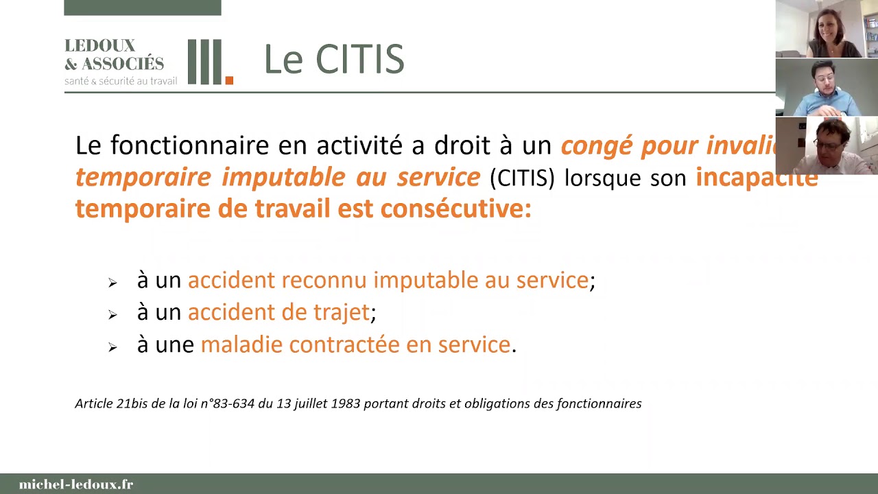 Webinaire Imputabilité au service de la maladie des titulaires - 9 juin