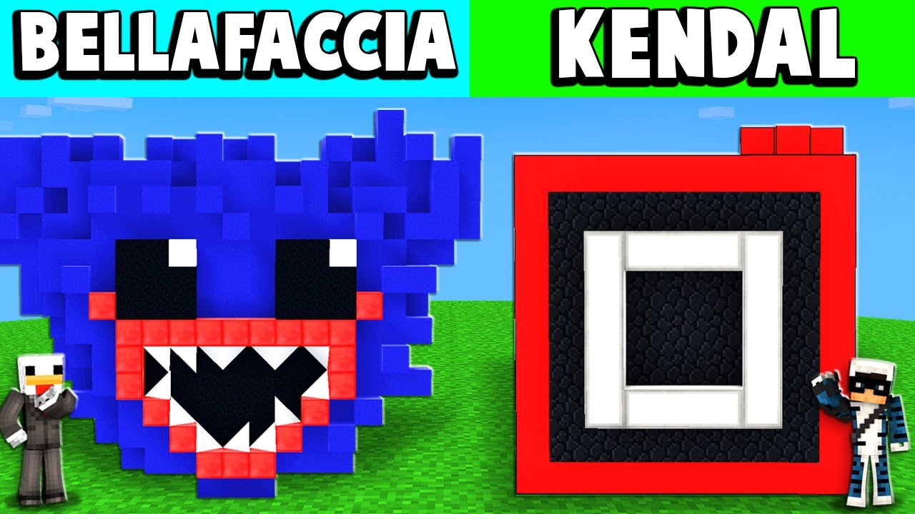 CASA HUGGY WUGGY CONTRO CASA SQUID GAME - MINECRAFT ITA