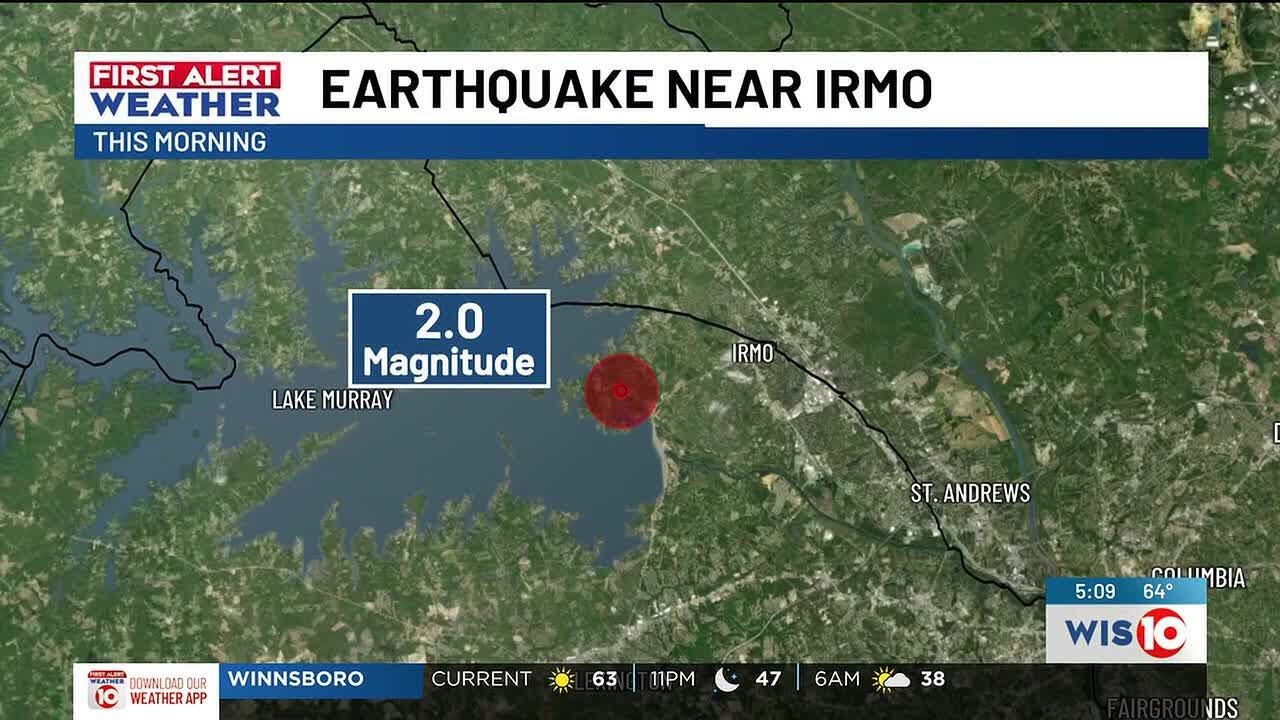 Second earthquake in 3 days reported near Irmo