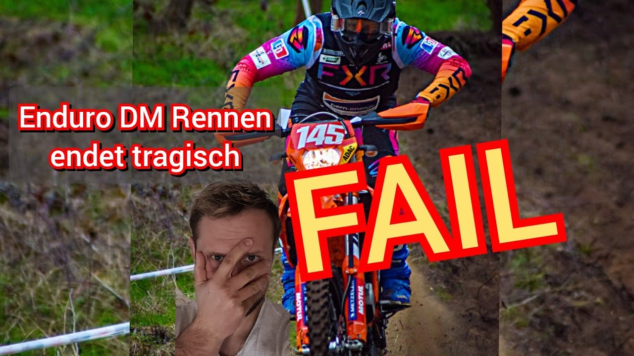 ENDURO DM Tucheim endet TRAGISCH | HOW To / TUTORIAL Kurve mit Wurzel | Sonderprüfung & Motocross