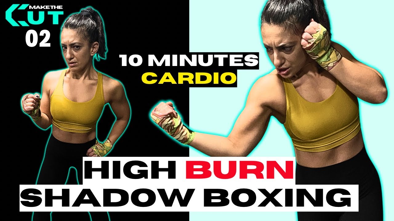 Sweaty 10 Minutes SHADOW BOXING Workout To Boost Cardio!//