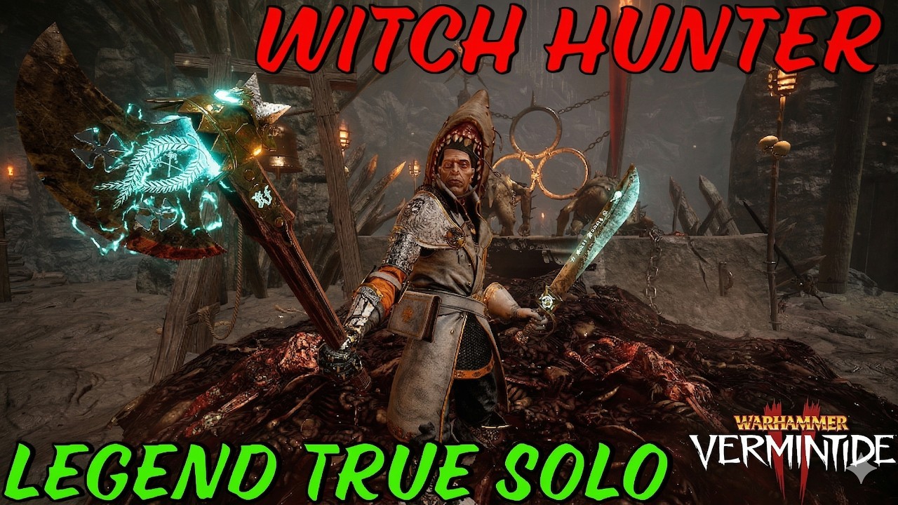 Witch Hunter | Legend True solo | Axe Falchion | Hunger in the Dark | Warhammer Vermintide 2