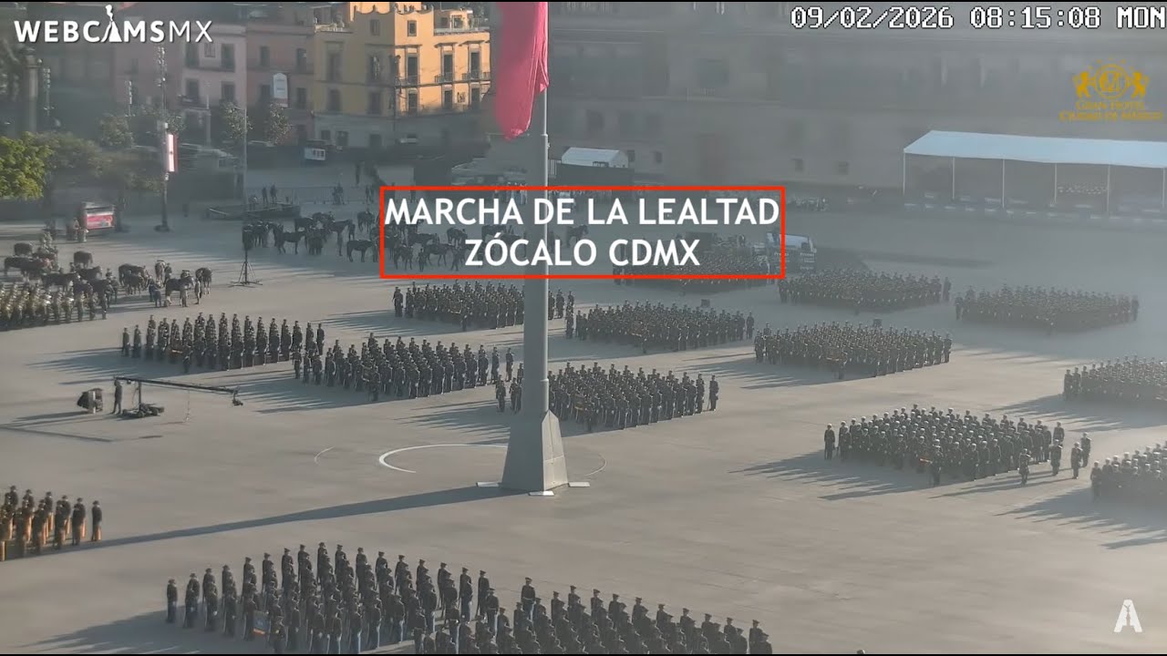 🚨 #CDMX | Marcha de la Lealtad; cierres en calles cercanas. #Z&oacute;calo #EnVivo