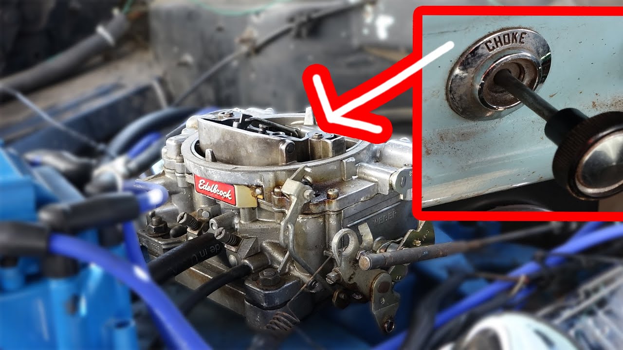 Installing A Manual Choke for an Edelbrock 1406 Carburetor on a 68 Ford F350