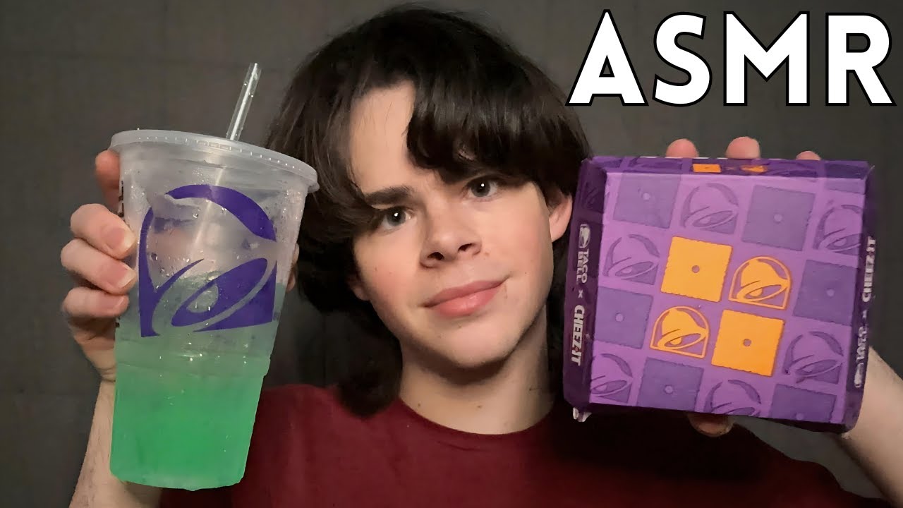 ASMR Taco Bell Mukbang | Звуки еды | Cheez-it CrunchWrap
