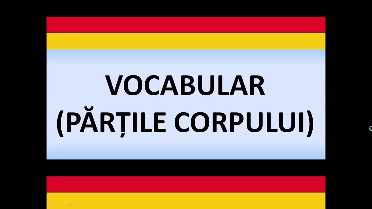 Invata germana | rapid si usor | PARTILE CORPULUI